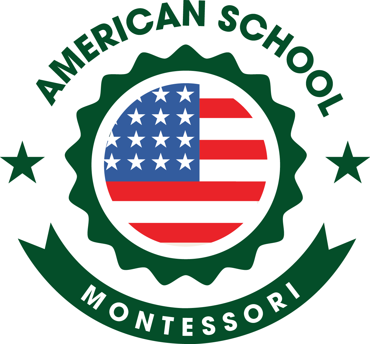 Logo trường mầm non Việt Mỹ Montessori tại Hà Nội (Ảnh: website trường)